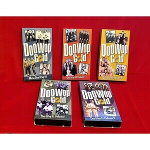 RARE VHS Doo Wop 50-51 Gold 5 Volume VHS Set Live Performance Soul Black Singers